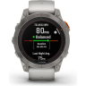 Часы GARMIN FENIX 7 PRO – SAPPHIRE SOLAR EDITION TITANIUM WITH FOG GRAY/EMBER ORANGE BAND 010-02777-21