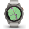 Часы GARMIN FENIX 7 PRO – SAPPHIRE SOLAR EDITION TITANIUM WITH FOG GRAY/EMBER ORANGE BAND 010-02777-21